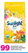 Sunlight 2 In 1 Washing Powder Regular-5Kg