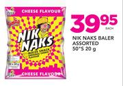 Nik Naks Baler Assorted-50 x 20g Each