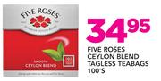 Five Roses Ceylon Blend Tagless Teabags-100's