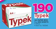 Typek A4 Paper Box 5 x 500 Sheets