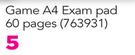 Game A4 Exam Pad 60 Pages