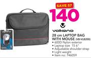 Volkano 28cm Laptop Bag With Mouse (VB-VLB200)