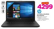HP 14” Intel Celeron Notebook