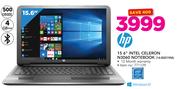 HP 15.6”  Intel Celeron N3060 Notebook (14-BS019NI)