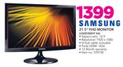 Samsung 21.5” FHD Monitor (LS22D300HY XA)