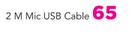 Swiss 2M Mic USB Cable