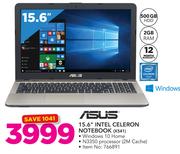 Asus 15.6” Intel Celeron Notebook X541