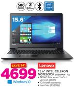 Lenovo 15.6” Intel Celeron Notebook IDEAPAD 110