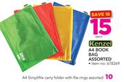 Kenzel A4 Book Bag-Each