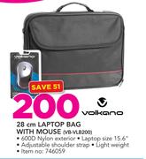 Volcano 28cm Laptop With Mouse VB-VLB200