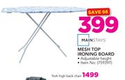 Mainstays Mesh Top Ironing Board