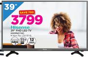 Hisense 39” FDH LED TV HX39N176F