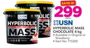 USN Hyperbolic Mass Chocolate In Original Or Strawberry-4kg Each