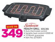 Sunbeam Health Grill SHG-300