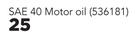 Castrol SAE 40 Motor Oil