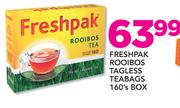 Freshpak Rooibos Tagless Teabags Box-160's
