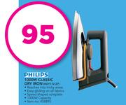 Philips 1000W Classic Dry Iron HD117227