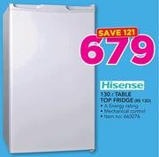 Hisense 130Ltr Table Top Fridge RS 13D