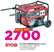 Ryobi 5.5KW Generator RG-6900K