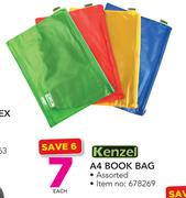 Kenzel A4 Book Bag-Each
