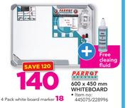 Parrot 4-Pack White Board Marker