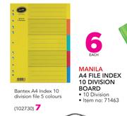 Banter A4 Index 10 Division File 5 Colours