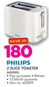 Philips 2 Slice Toaster HD2595