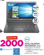 Dell 15.6" Intel Celeron Notebook 