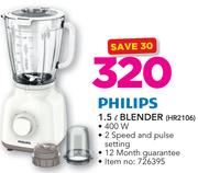 Philips 1.5Ltr Blender HR2106
