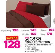 Casa 3 Quarter King Polycotton Comforter Inner Set