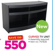 Curved TV Unit