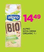 Alpro Soya Drink Organic-1Ltr