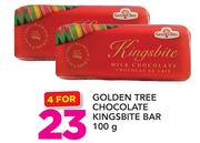 Golden Tree Chocolate Kingsbite Bar-4x100g
