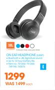 JBL On Ear Headphone(E45BT)-Each