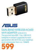 Asus Dual-Band Wireless-AC600 Wi-Fi Adapter (USB-AC51)