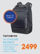 Samsonite 16” Cityscape Backpack