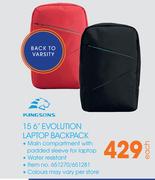 Kingsons 15.6” Evolution Laptop Backpack-Each