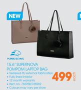 Kingsons 15.6” Supernova PomPom Laptop Bag-Each
