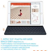Apple 10.5" iPad Pro WiFi 64GB Space Grey MGDT2HC/A-On My Gig 5