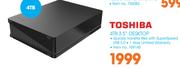 Toshiba 4TB 3.5” Desktop