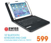Swiss 10" Bluetooth Keyboard And Case