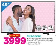 Hisense 49” FHD LED TV HX49M2160NF