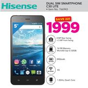 Hisense Dual Sim Smartphone C30 Lite