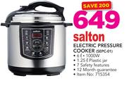 Salton 6Ltr Electric Pressure Cooker SEPC-01