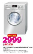 Bosch 6kg Front Load Washing Machine WAB20268
