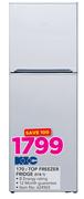 KIC 170Ltr Top Freezer Fridge