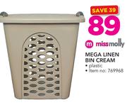 Missmolly Mega Linen Bin Cream