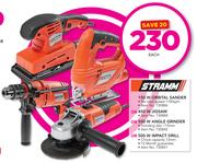 Stramm 150W Orbital Sander/450W Jigsaw/500W Angle Grinder Or 500W Impact Drill-Each