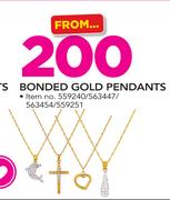 Bonded Gold Pendants