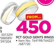9CT Gold Gents Rings